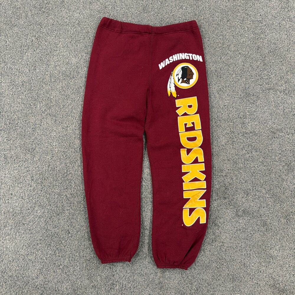 VIntage 80s Artex Washington Redskins Burgundy Gold Spellout Sweatpants Medium